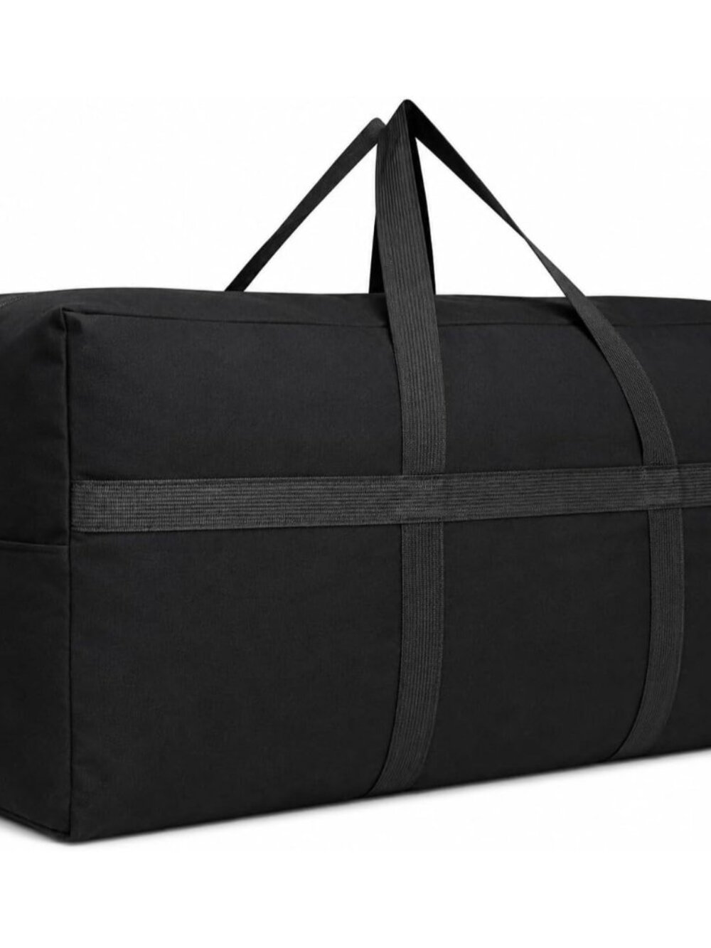 Extra Large Canvas Storage Duffle Bag, Duffel Bag for Travel Black 130L